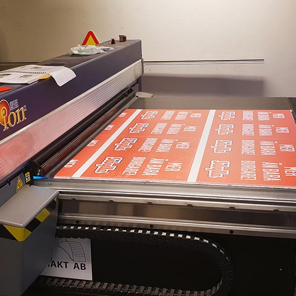 Produktion i planprinter